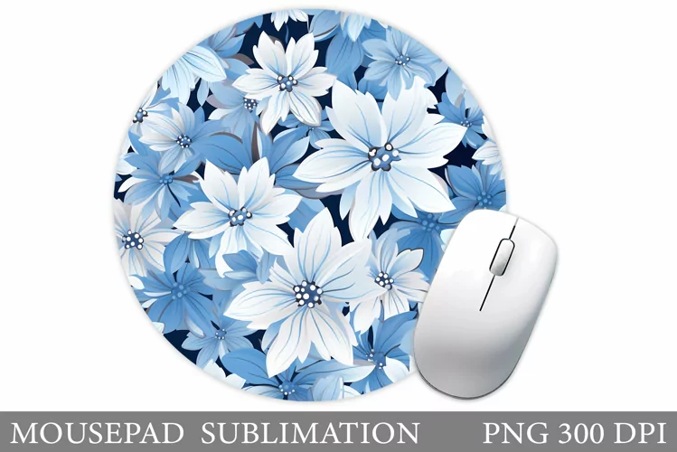 Floral Mouse Pad Sublimation. Flowers Mouse Pad Design