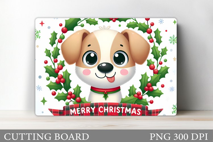 Christmas Dog Cutting Board. Christmas Cutting Board Design