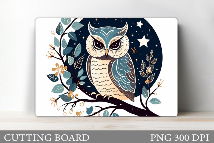 Owl Cutting Board Design. Owl Sublimation