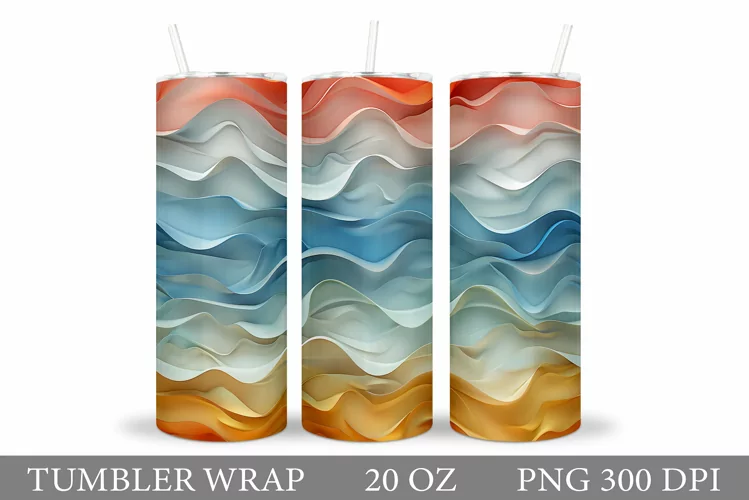 Abstraction Tumbler Sublimation. Abstract Sublimation