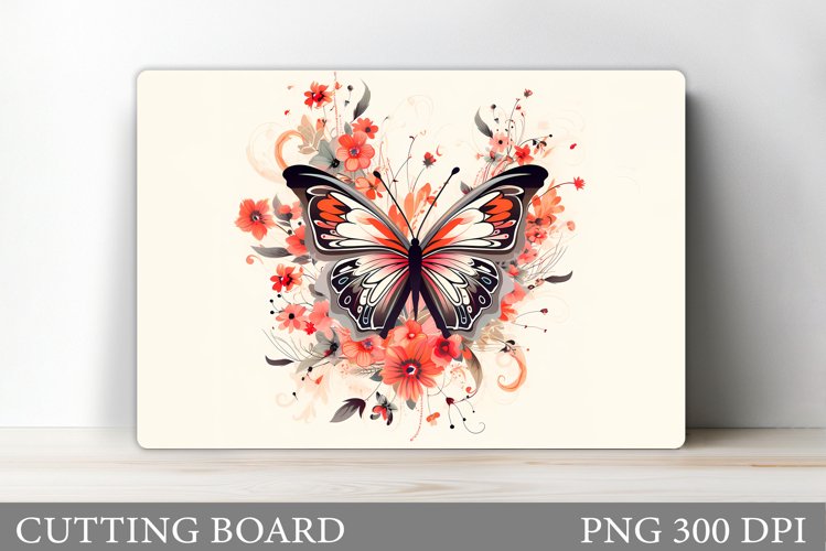 Butterfly Cutting Board Design. Butterfly Sublimation