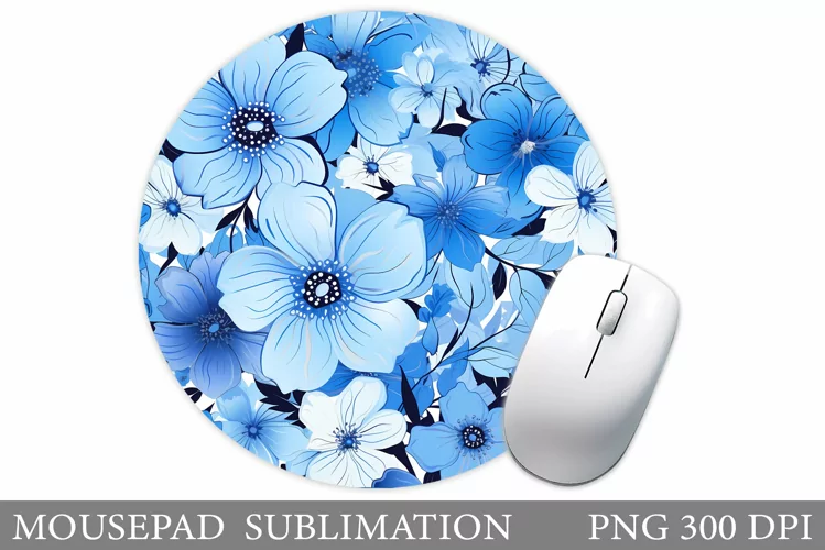 Flowers Mouse Pad Design. Flowers Mouse Pad Sublimation