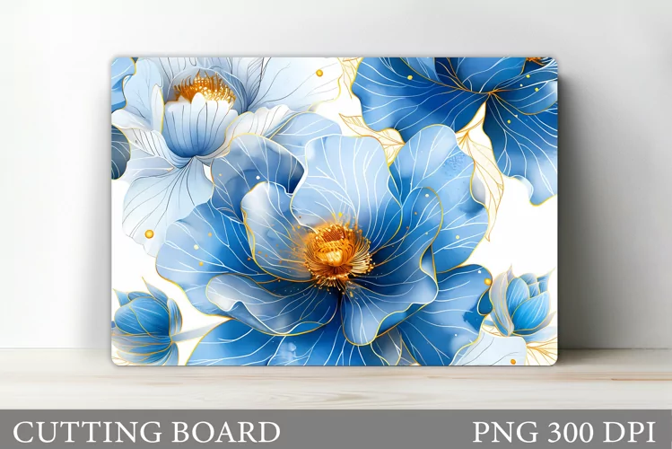 Flowers Cutting Board Design. Flowers Kitchen Cutting Board
