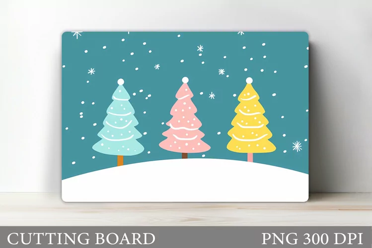 Christmas Tree Cutting Board. Christmas Tree Sublimation