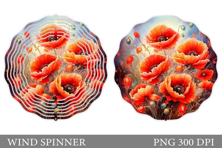 Flowers Wind Spinner Design. Flowers Wind Spinner Template