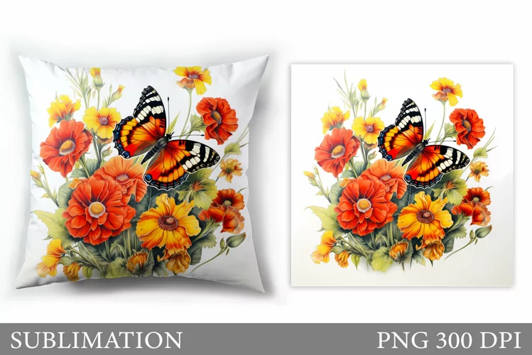 Butterfly Sublimation. Butterfly Pillow Design
