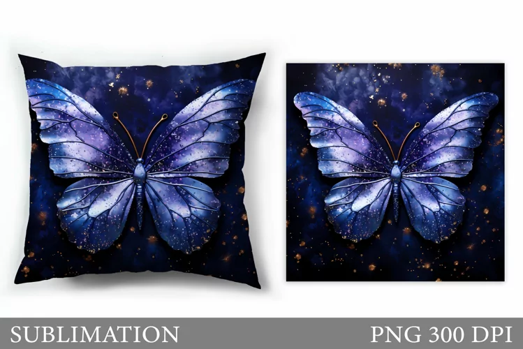 Butterfly Pillow Sublimation. Butterfly Sublimation