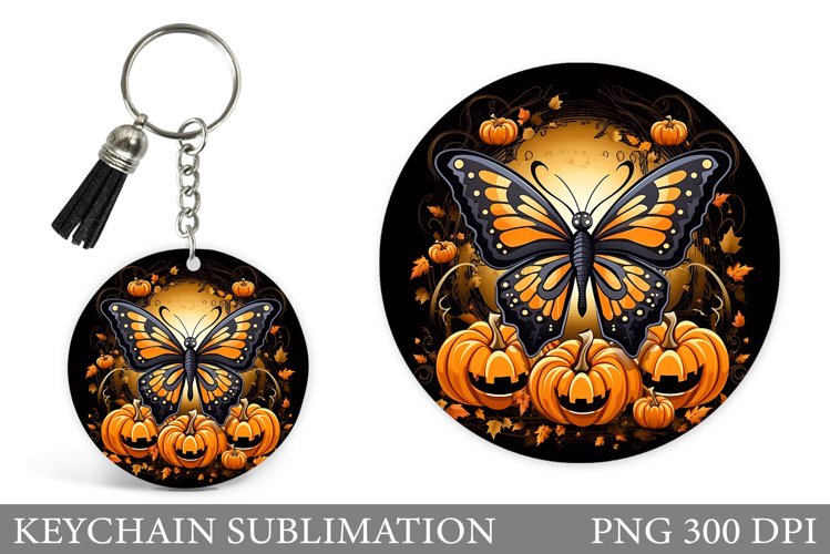 Butterfly Halloween Keychain. Butterfly Keychain Design
