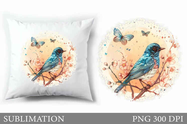 Bird Sublimation. Bird Pillow Sublimation