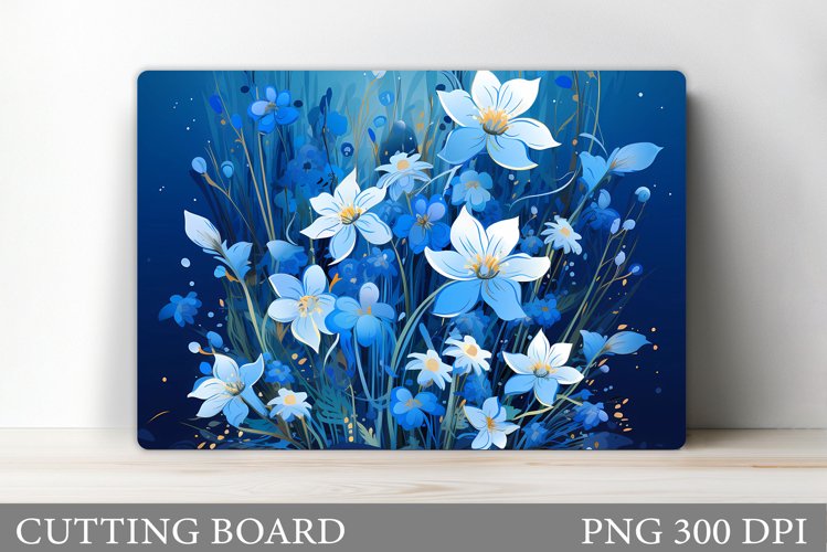 Flowers Cutting Board. Kitchen Cutting Board Sublimation example image 1