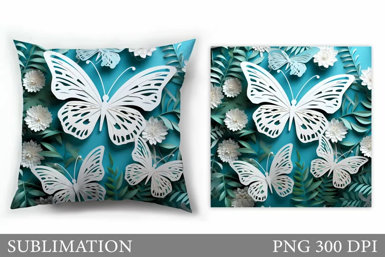 Butterfly Sublimation. Butterfly Pillow Design