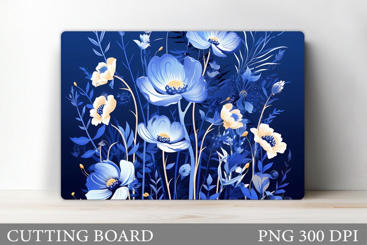 Wildflowers Cutting Board. Flowers Cutting Board Design example image 1