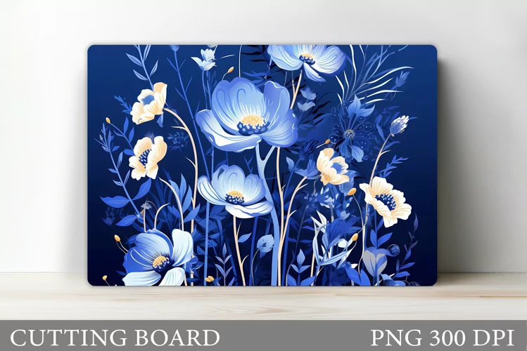 Wildflowers Cutting Board. Flowers Cutting Board Design