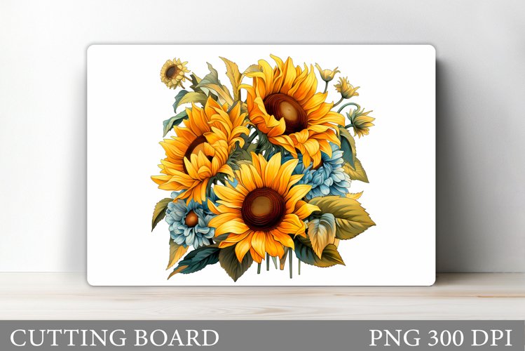 Sunflowers Cutting Board. Flowers Kitchen Cutting Board