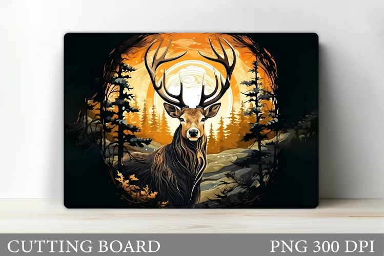Deer Cutting Board Design. Deer Kitchen Cutting Board