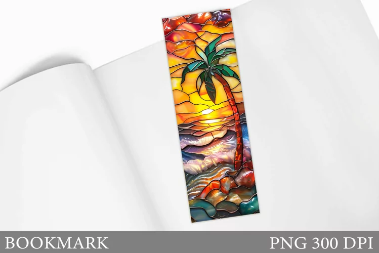 Sea Bookmark Design. Sea Bookmark Sublimation