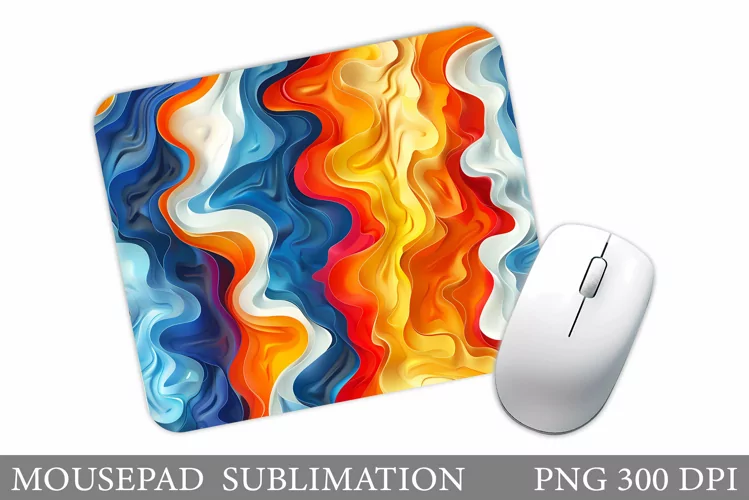 Abstraction Mouse Pad. Abstraction Sublimation