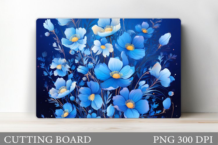 Flowers Cutting Board Design. Flowers Sublimation example image 1