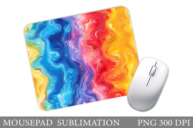 Abstraction Mouse Pad Design. 3D Texture Mouse Pad example image 1