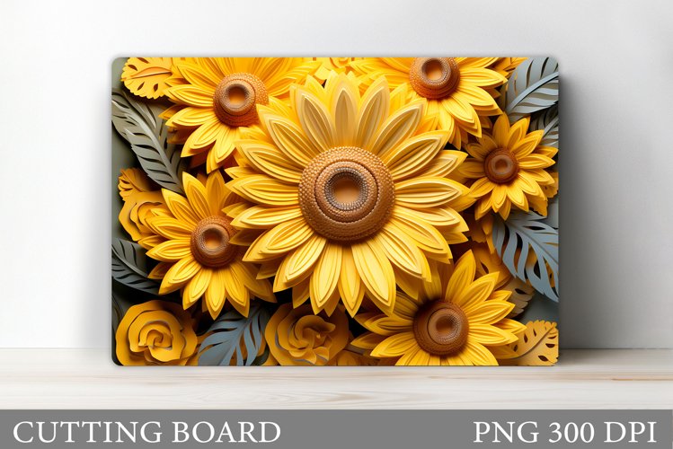 Sunflowers Cutting Board. Flowers Kitchen Cutting Board
