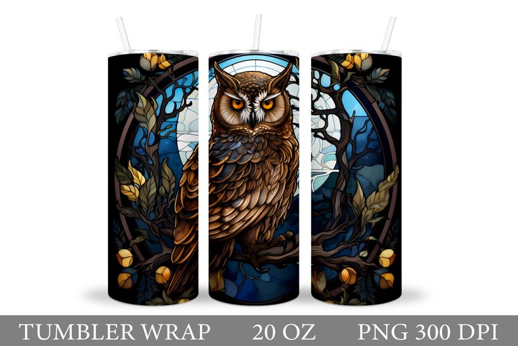 Owl Tumbler Sublimation. Owl Tumbler Design