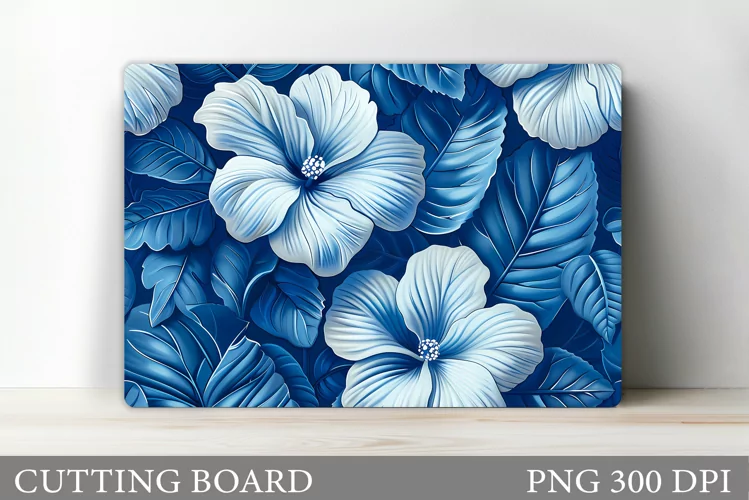 Flowers Cutting Board. Kitchen Cutting Board Sublimation