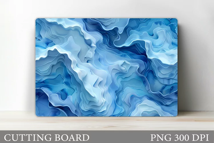 Abstract Cutting Board Design. Abstraction Sublimation