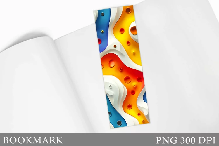 3D Abstract Bookmark. Abstraction Bookmark Sublimation