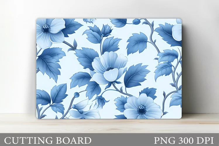 Flowers Cutting Board. Floral Cutting Board Design