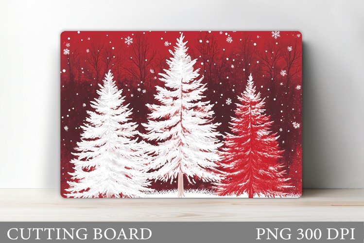 Christmas Tree Cutting Board. Christmas Cutting Board example image 1