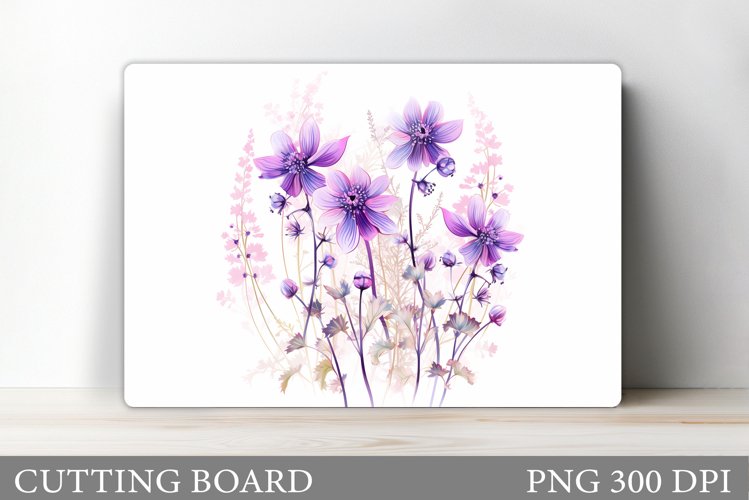 Flowers Cutting Board. Wildflowers Cutting Board Design example image 1