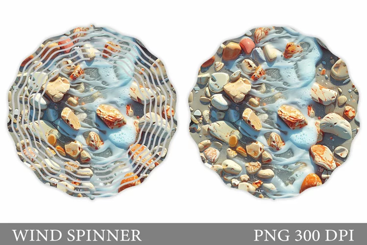 3D Stones Wind Spinner. Stones Wind Spinner Design