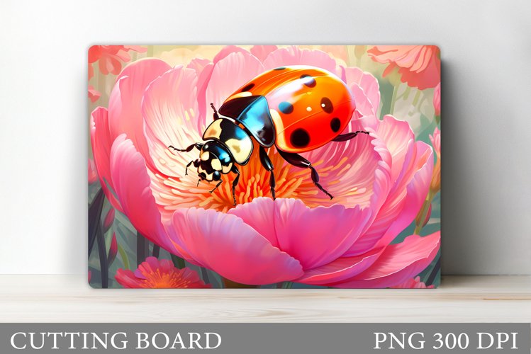 Ladybug Cutting Board. Ladybug Sublimation example image 1