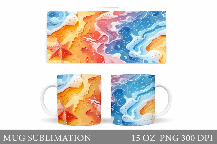 Abstraction Mug Design. Abstract Sublimation
