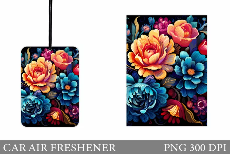 Flowers Car Air Freshener. Floral Car Air Freshener Design