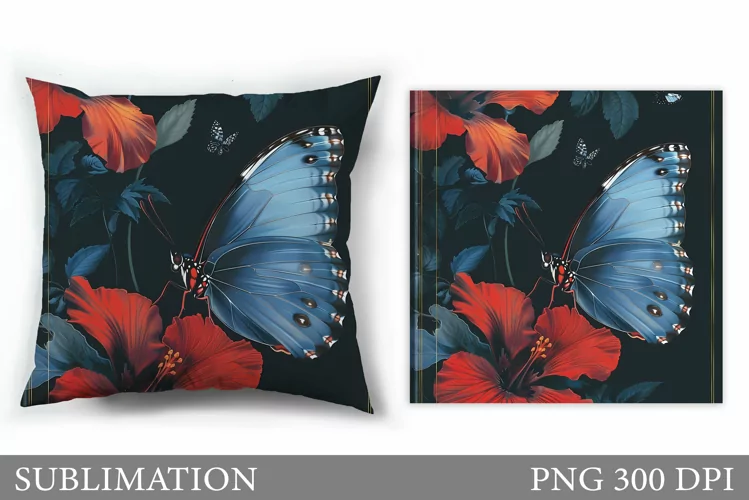 Butterfly Sublimation. Butterfly Pillow Design