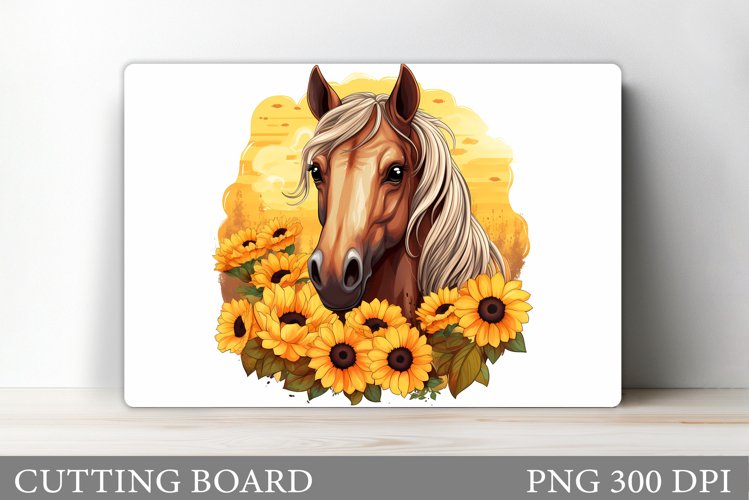 Horse Cutting Board Design. Horse Sublimation