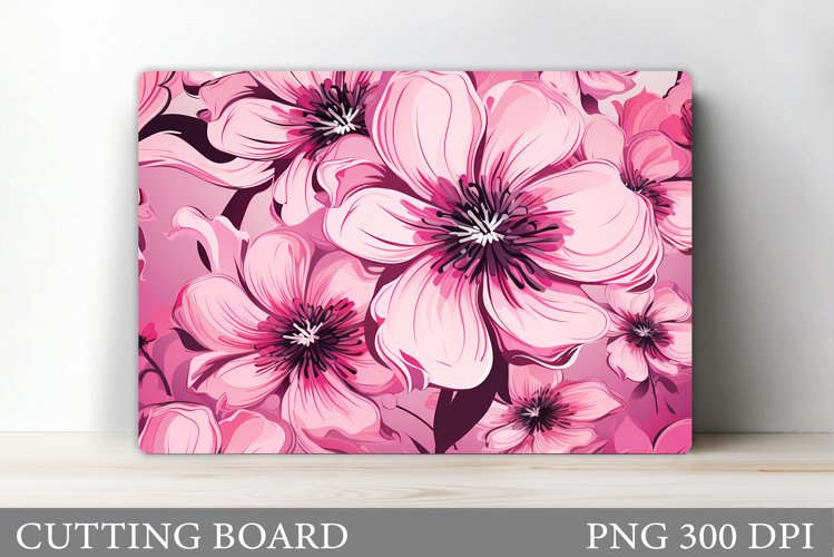 Flowers Cutting Board Design. Flowers Kitchen Cutting Board