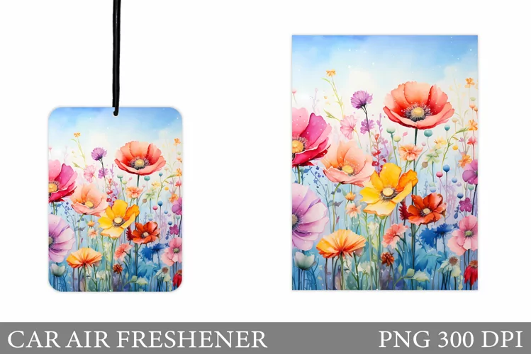 Wildflowers Car Air Freshener. Summer Car Air Freshener