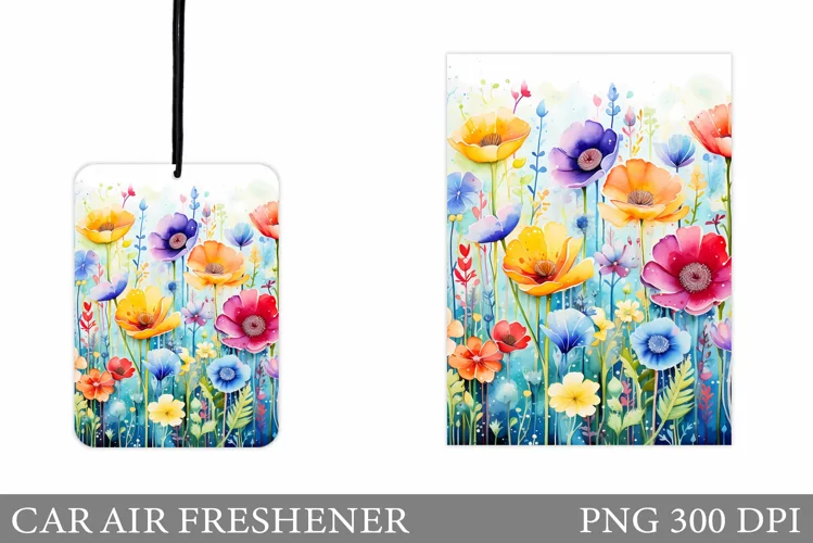 Wildflowers Car Air Freshener. Summer Car Air Freshener