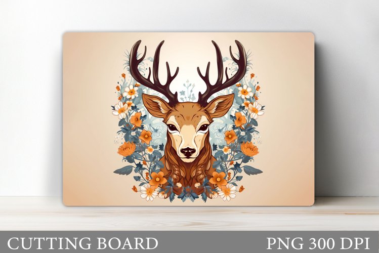 Deer Cutting Board Design. Deer Sublimation