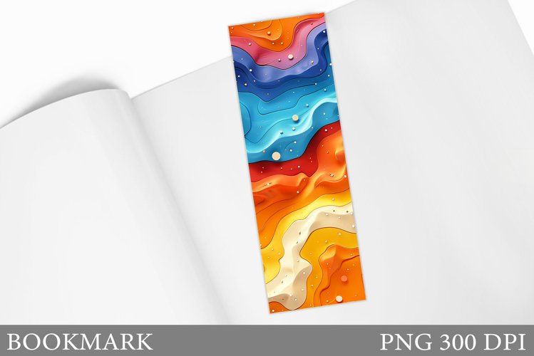 Abstraction Bookmark Design. Bookmark Sublimation example image 1