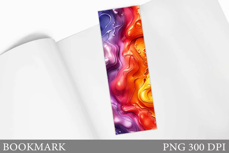 Abstraction Bookmark Design. Abstract Bookmark Sublimation