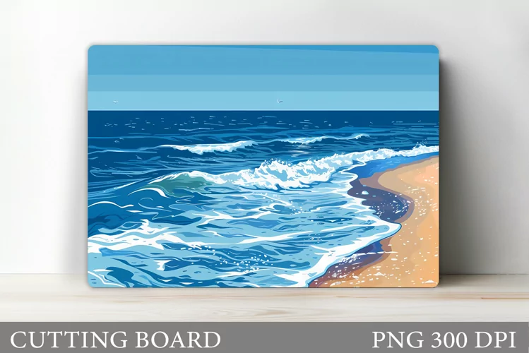 Sea Cutting Board Design. Sea Kitchen Cutting Board