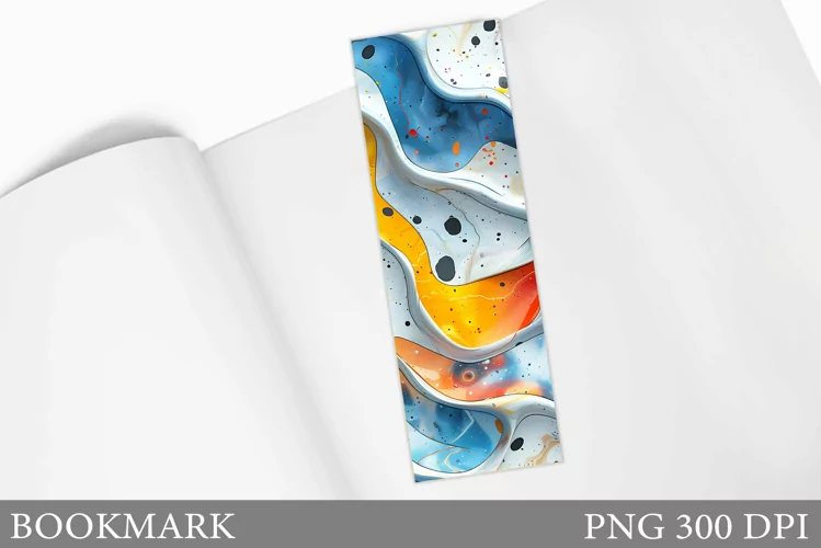 3D Abstract Bookmark. Abstraction Bookmark Sublimation