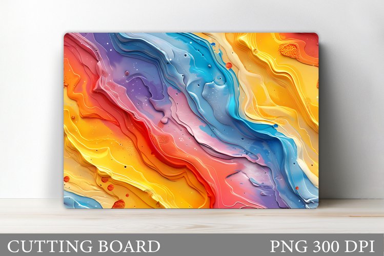 Abstraction Cutting Board Design. Abstraction Sublimation example image 1