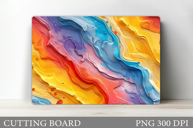 Abstraction Cutting Board Design. Abstraction Sublimation