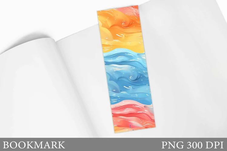 Abstraction Bookmark Design. Abstract Bookmark Sublimation