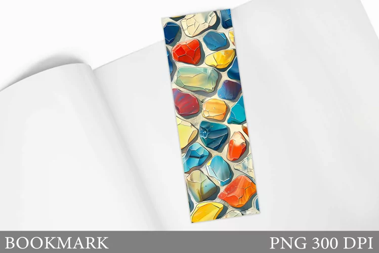 Stones Bookmark Sublimation. Stones Bookmark Template