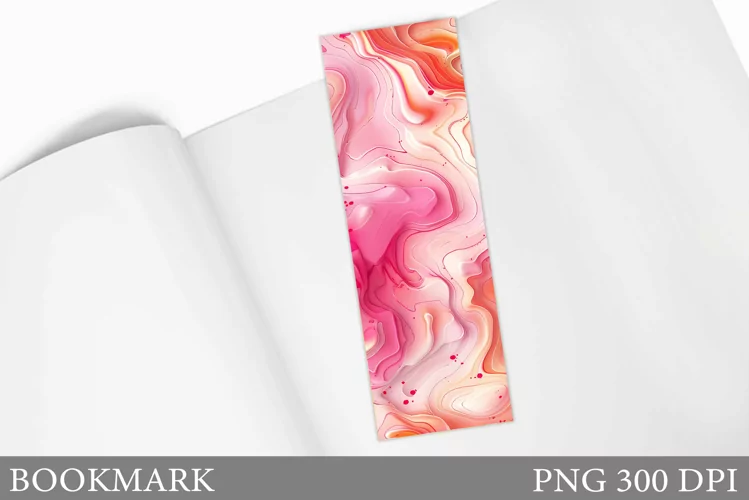 Abstraction Bookmark Design. Texture Bookmark Sublimation